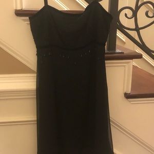 Argenti size 8 silk beaded cocktail dress